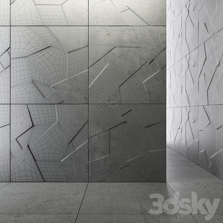 Apavisa anarchy anthracite natural prism 3DS Max - thumbnail 1