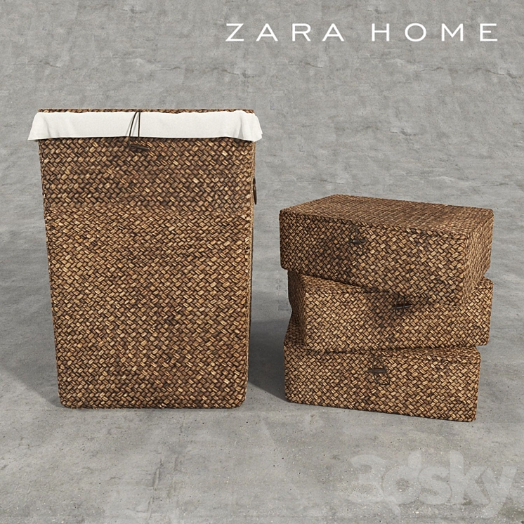 Baskets ZARA HOME 3DS Max - thumbnail 1