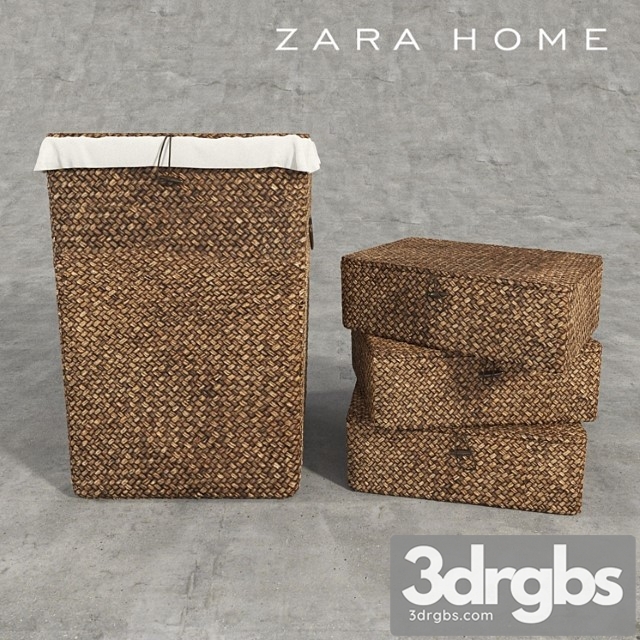 Baskets Zara Home 3dsmax Download - thumbnail 1