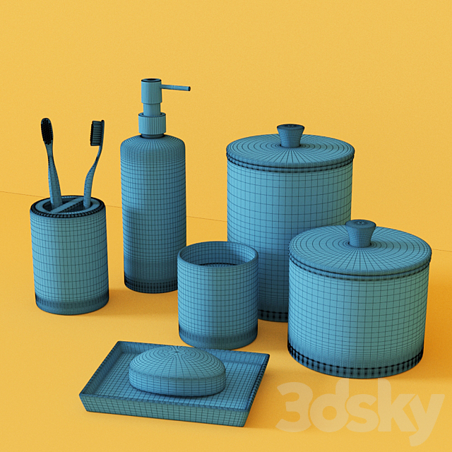 Bath accessories by Macy 3ds Max - thumbnail 2