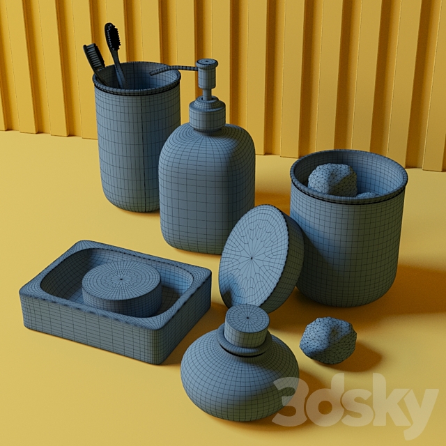 Bath accessories Moroshka Naturel 3ds Max - thumbnail 2