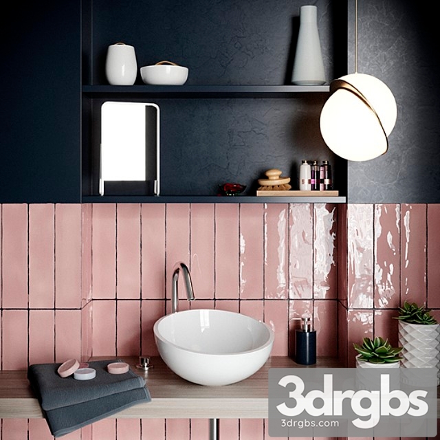 Bath Set Decoration 3dsmax Download - thumbnail 1