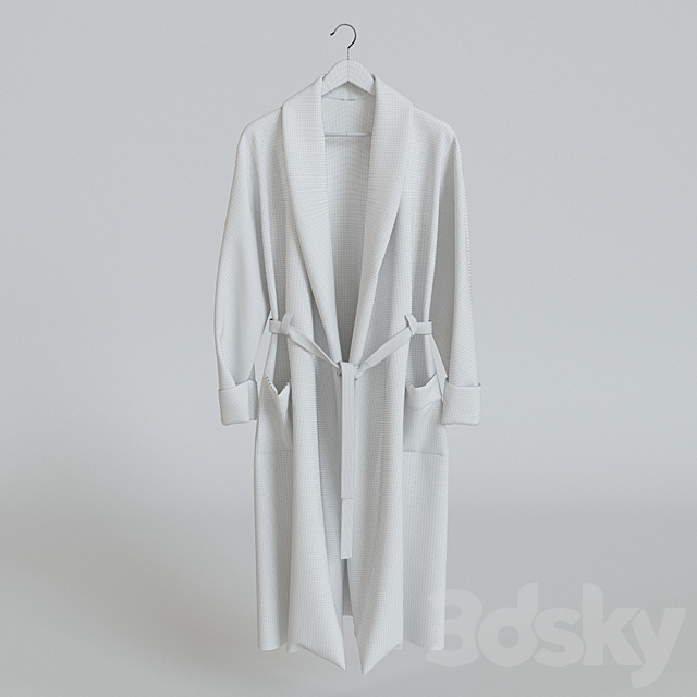 Bathrobe 3DS Max Model - thumbnail 2