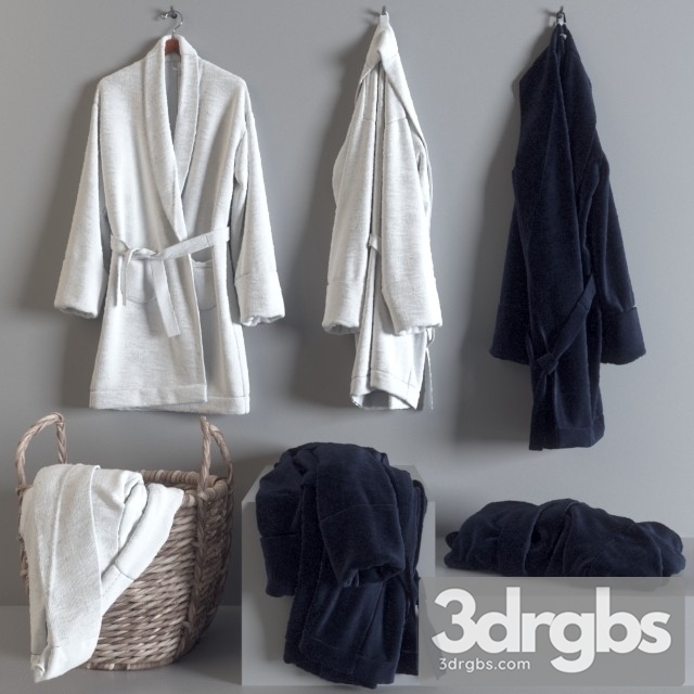 Bathrobe Clothes 3dsmax Download - thumbnail 1