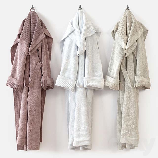 Bathrobe m01-1 3DS Max Model - thumbnail 1