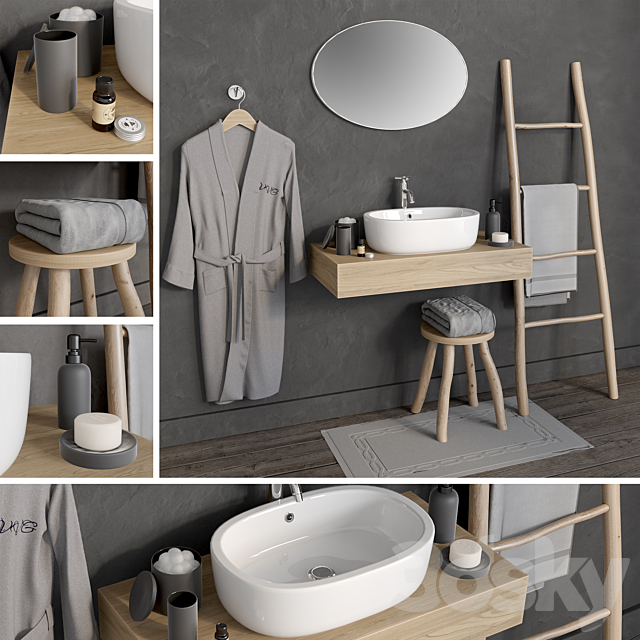 Bathroom 6 3ds Max - thumbnail 1