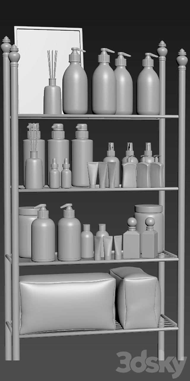 Bathroom Accessories 01 3ds Max - thumbnail 2