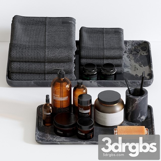 Bathroom Accessories 01 3dsmax Download - thumbnail 1