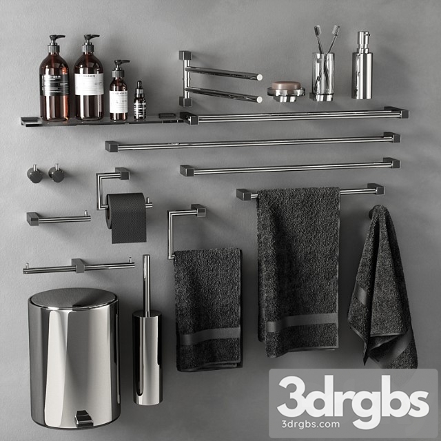 Bathroom Accessories 02 2 3dsmax Download - thumbnail 1