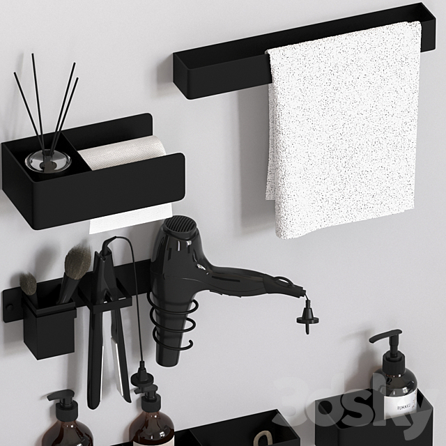 Bathroom Accessories 034-Tezza set 3DS Max Model - thumbnail 2