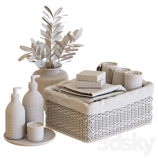 Bathroom Accessories-09 3DS Max Model - thumbnail 6