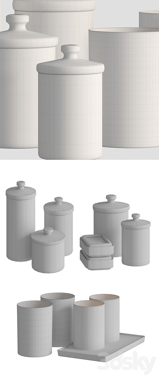 Bathroom accessories 1 3DS Max Model - thumbnail 3