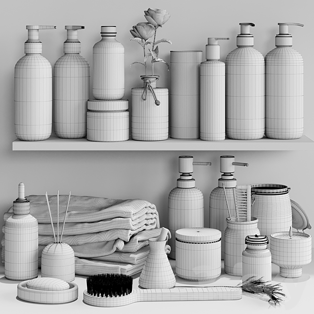 Bathroom accessories 12 3DS Max Model - thumbnail 4