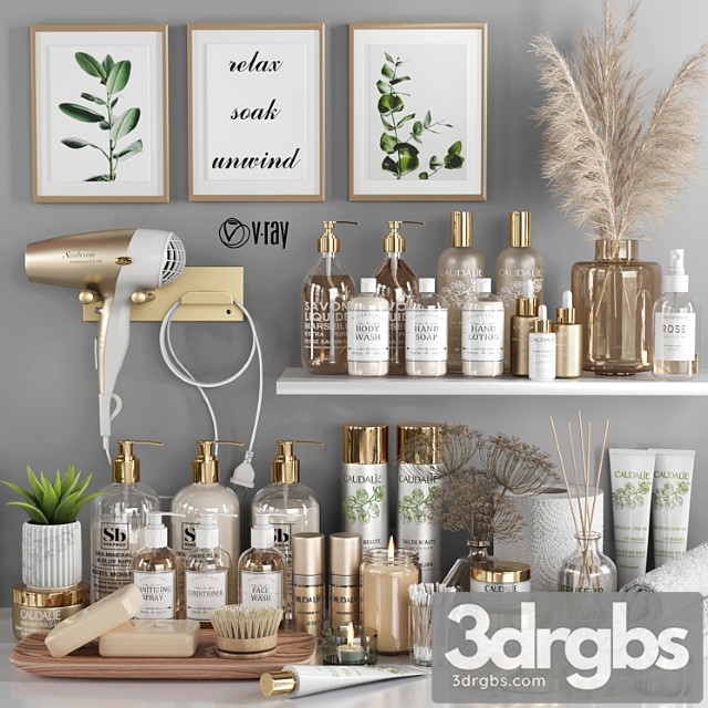 Bathroom Accessories 15 Vray 3dsmax Download - thumbnail 1