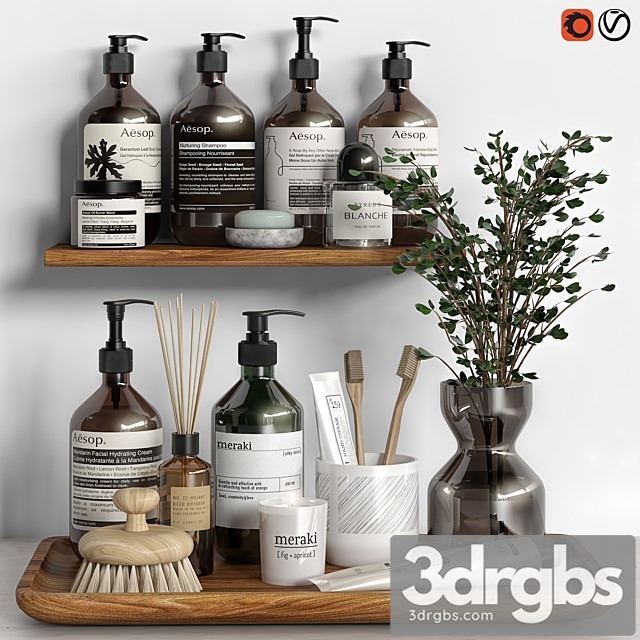 Bathroom Accessories 16 3dsmax Download - thumbnail 1