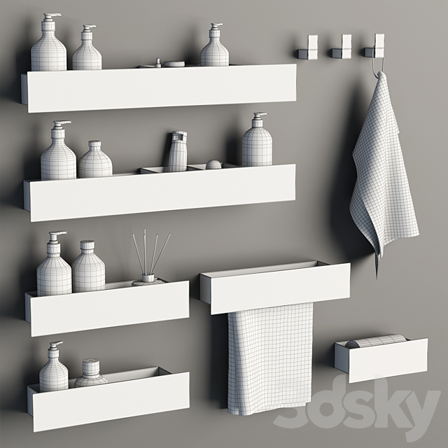 Bathroom accessories 23 3DS Max Model - thumbnail 5