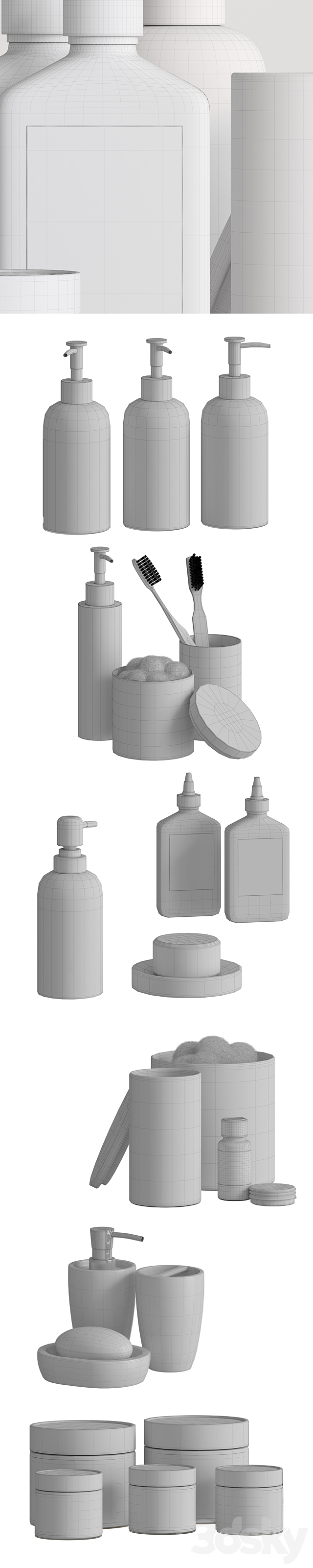 Bathroom accessories 3 3DS Max Model - thumbnail 3