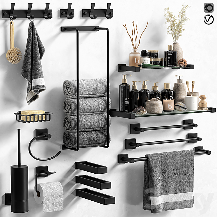 Bathroom accessories 39 3DS Max - thumbnail 1