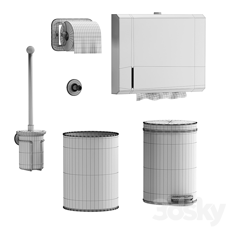 Bathroom Accessories 3DS Max - thumbnail 2