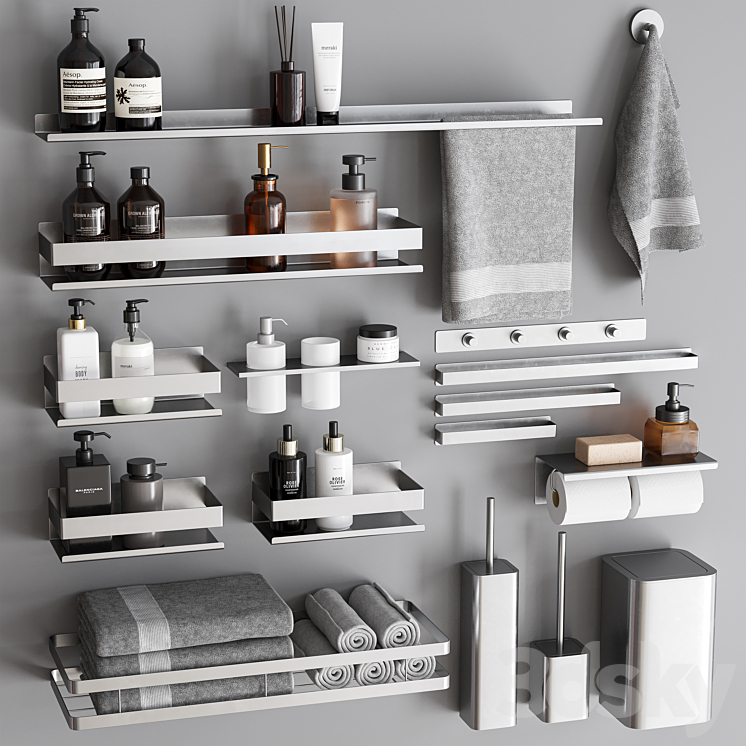 Bathroom Accessories 71 3DS Max Model - thumbnail 1