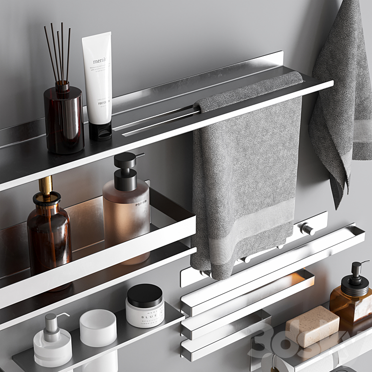 Bathroom Accessories 71 3DS Max Model - thumbnail 2