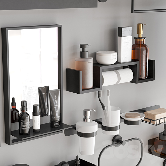 Bathroom Accessories 92 3DS Max Model - thumbnail 2