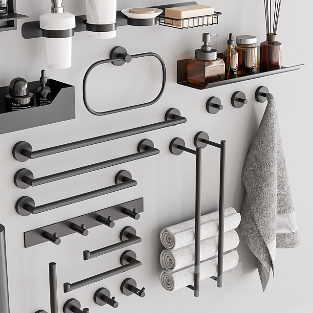 Bathroom Accessories 92 3DS Max Model - thumbnail 4