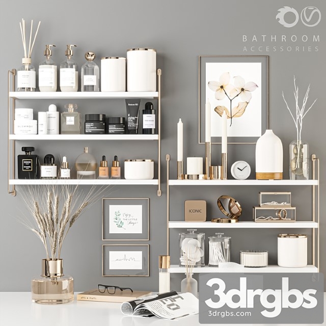 Bathroom Accessories 95 3dsmax Download - thumbnail 1