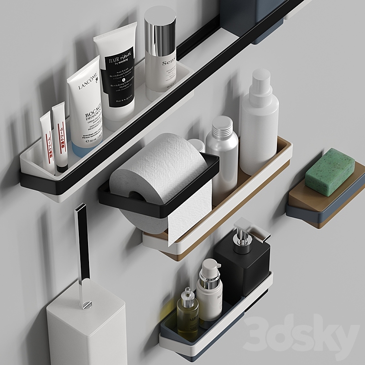 Bathroom accessories BERTOCCI Fly 3DS Max - thumbnail 2