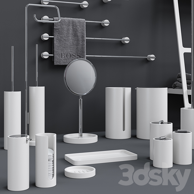 Bathroom Accessories Decor Walther Stone Collection 3DSMax File - thumbnail 2