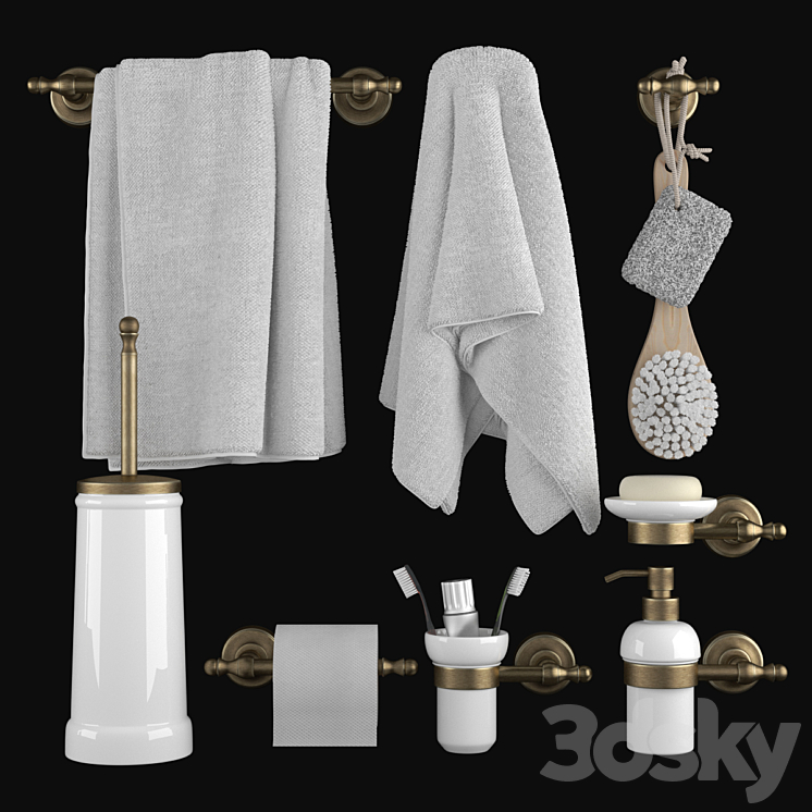 Bathroom accessories Migliore Mirella 3DS Max - thumbnail 1