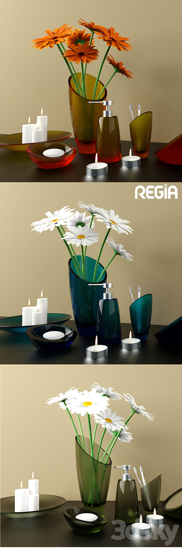 Bathroom accessories Regia 3DSMax File - thumbnail 2