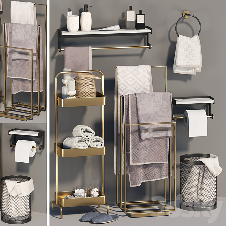 Bathroom accessories02-made company 3DS Max - thumbnail 1