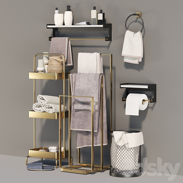 Bathroom accessories02-made company 3DS Max - thumbnail 2