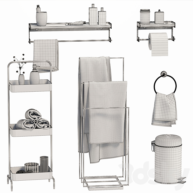 Bathroom accessories03-made company 3DS Max Model - thumbnail 5