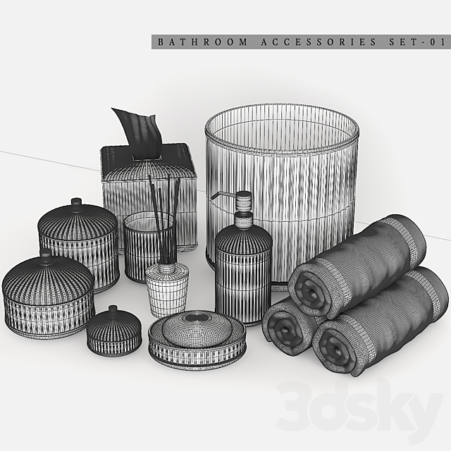 Bathroom Accessories_Set01 3DSMax File - thumbnail 6