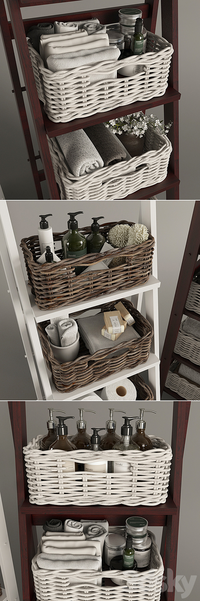 Bathroom decor 4 3DS Max Model - thumbnail 2