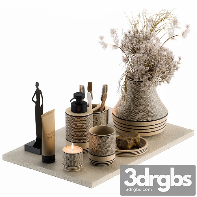 Bathroom Decor Set 08 2 3dsmax Download - thumbnail 1