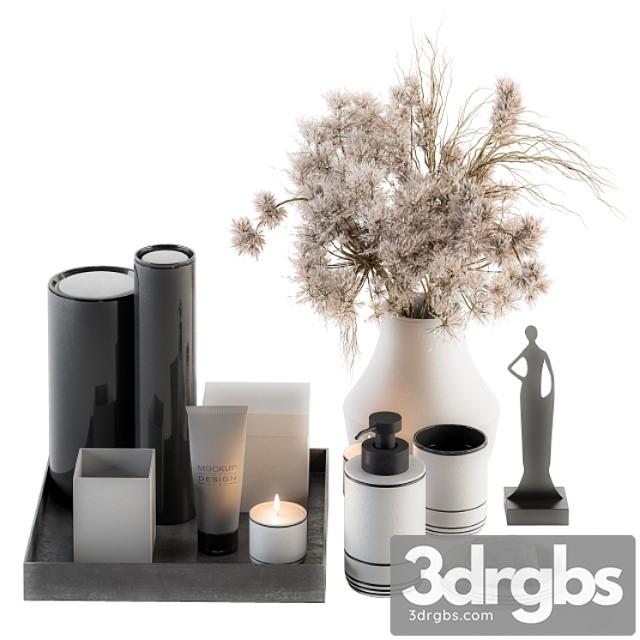 Bathroom Decor Set 12 2 3dsmax Download - thumbnail 1