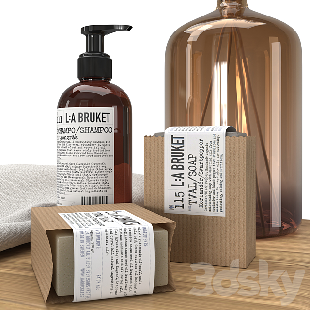 Bathroom décor set \\ Bathroom Decor 3DS Max Model - thumbnail 2