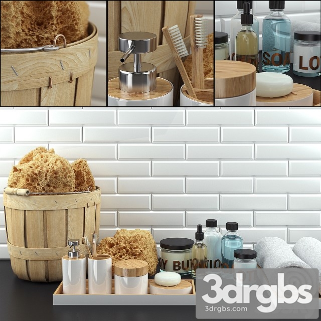 Bathroom Decoration Set 3dsmax Download - thumbnail 1