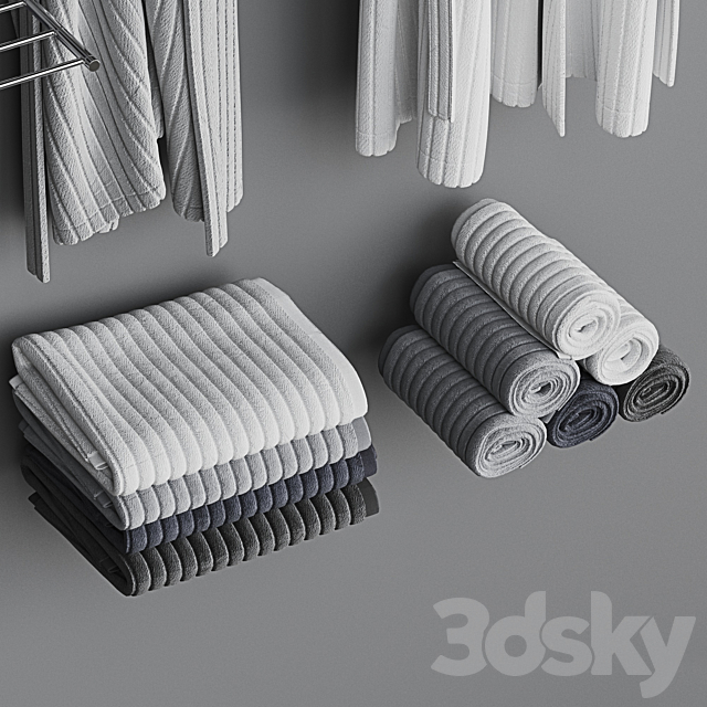 Bathroom decorative set 16 3DS Max Model - thumbnail 6