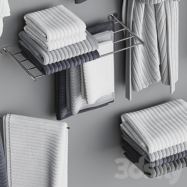 Bathroom decorative set 16 3DS Max Model - thumbnail 7