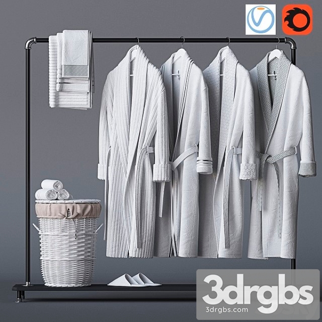 Bathroom Decorative Set 17 3dsmax Download - thumbnail 1