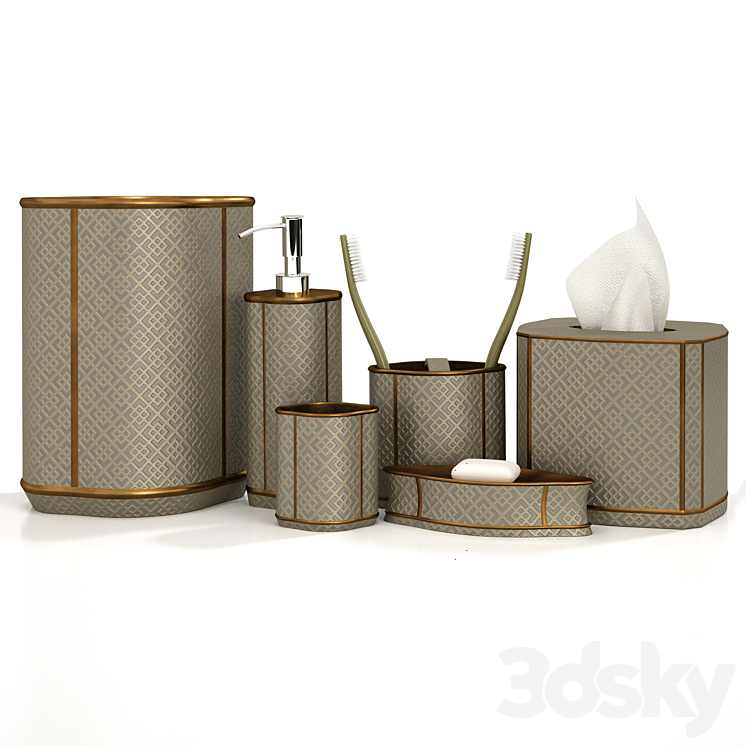 Bathroom decorative set 2 3DS Max - thumbnail 1