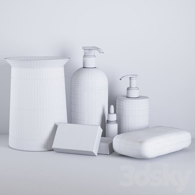 Bathroom honey decor 3DS Max Model - thumbnail 3