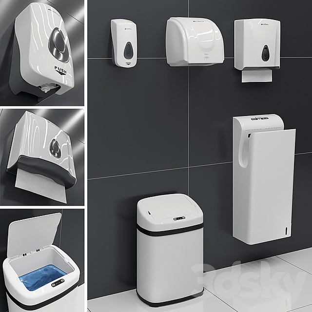 Bathroom Kit: Ksitex 3ds Max - thumbnail 1