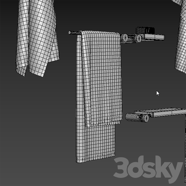 bathroom set 1 3DS Max Model - thumbnail 5