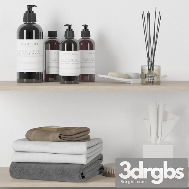 Bathroom Set 2 3 3dsmax Download - thumbnail 1