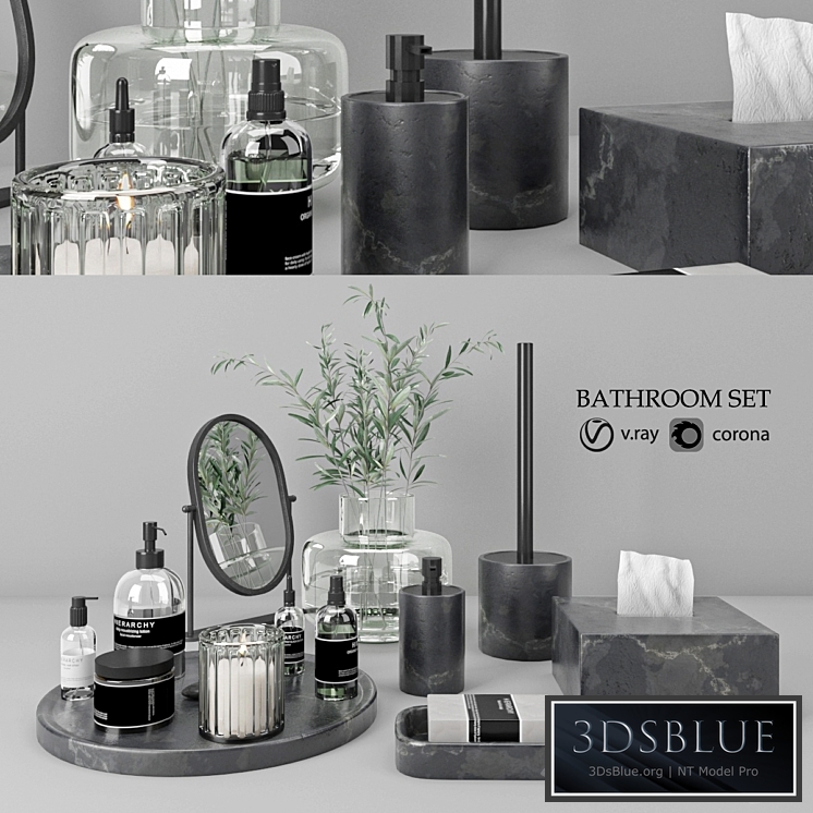 bathroom set 20 3DS Max - thumbnail 3